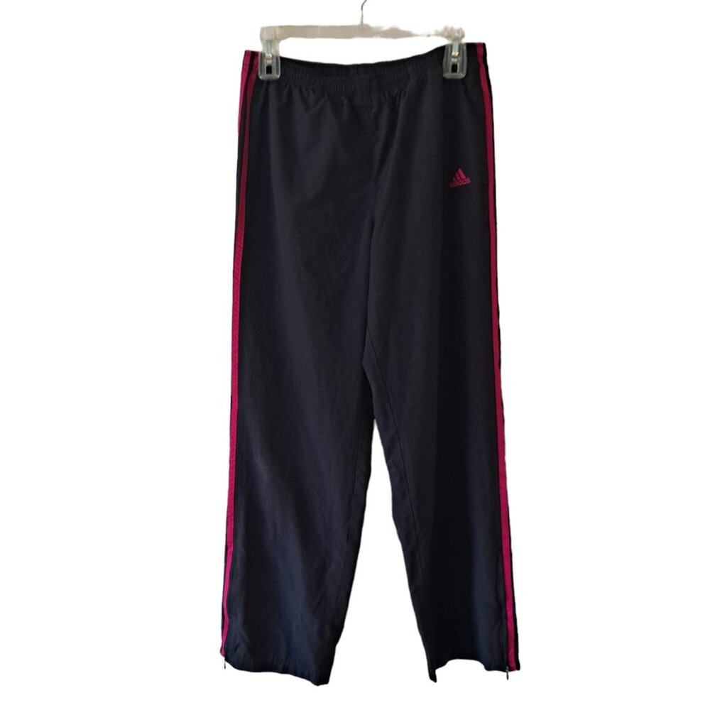 Adidas Pants Athletic Active Essential Soft Tricot Ankle Zip Womens- Size M
